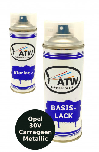 Autolack für Opel 30V Carrageen Metallic +400ml Klarlack Set